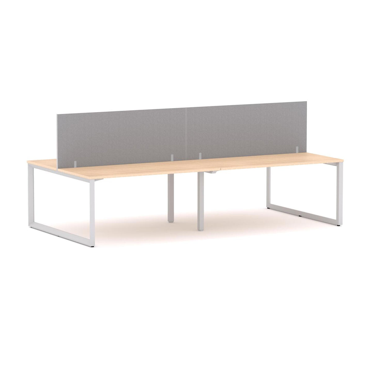 Anvil 4-User Double-Sided Workstation with Edge25 Screen - alternate view, size or finish; optional items may be shown