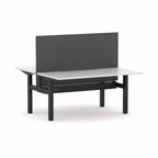 Klass Fixed 2-User Double-Sided Workstation with Edge25 Screen - alternate view, size or finish; optional items may be shown