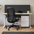 Klass Fixed Single Workstation with Edge25 Screen - alternate view, size or finish; optional items may be shown