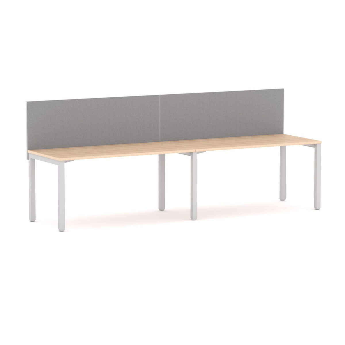 Axis 2-User Single-Sided Workstation with Edge25 Screen - alternate view, size or finish; optional items may be shown