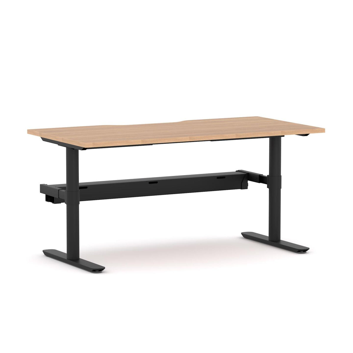 Agile Fixed Round Straight Workstation - alternate view, size or finish; optional items may be shown