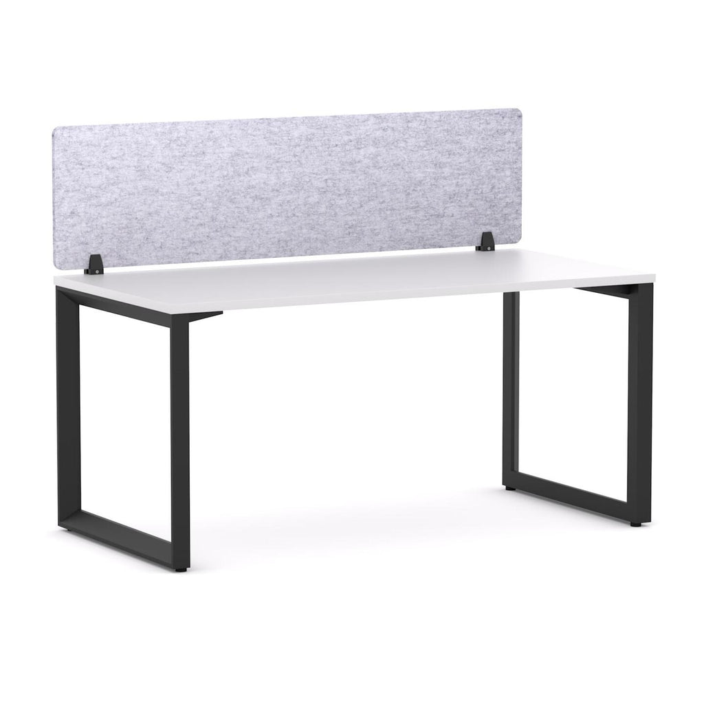 Anvil Single Workstation with AcoustiQ Screen - alternate view, size or finish; optional items may be shown