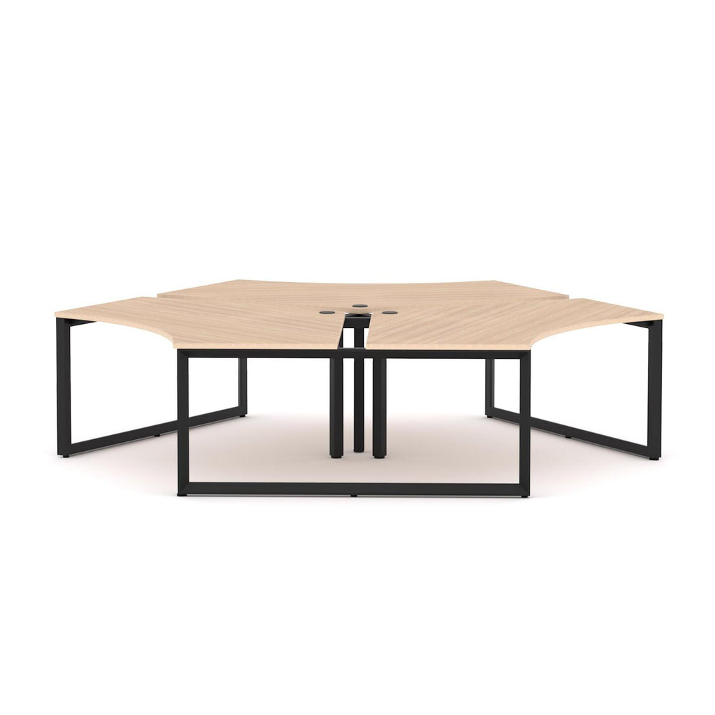 Anvil 3-User 120° Workstation - alternate view, size or finish; optional items may be shown