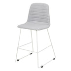 Sofia Kitchen Stool — White, Sunday, Greymist #204