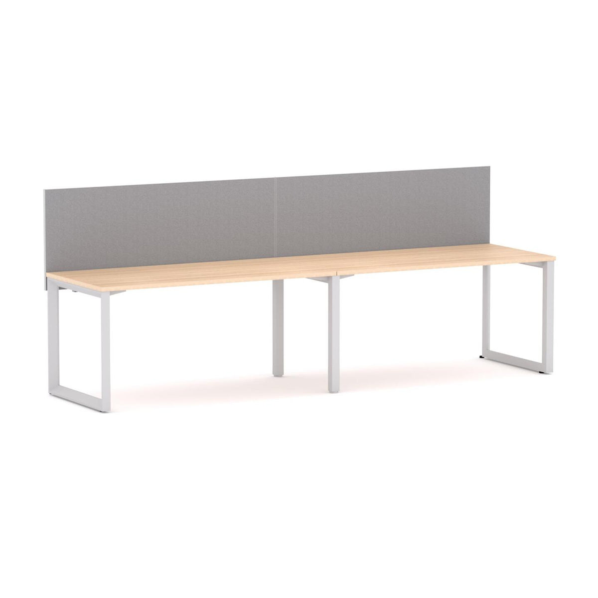 Anvil 2-User Single-Sided Workstation with Edge25 Screen - alternate view, size or finish; optional items may be shown