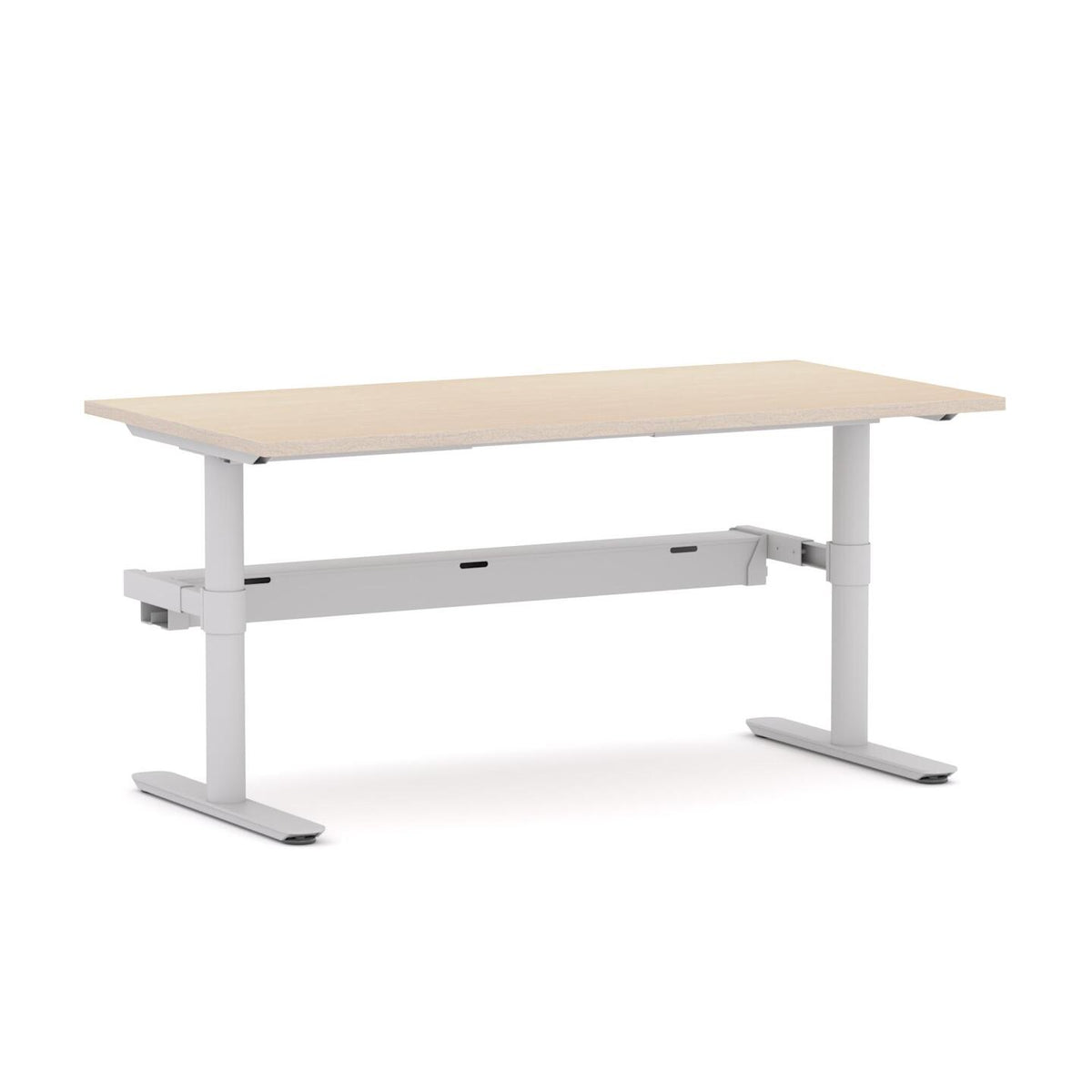 Agile Fixed Round Straight Workstation - alternate view, size or finish; optional items may be shown