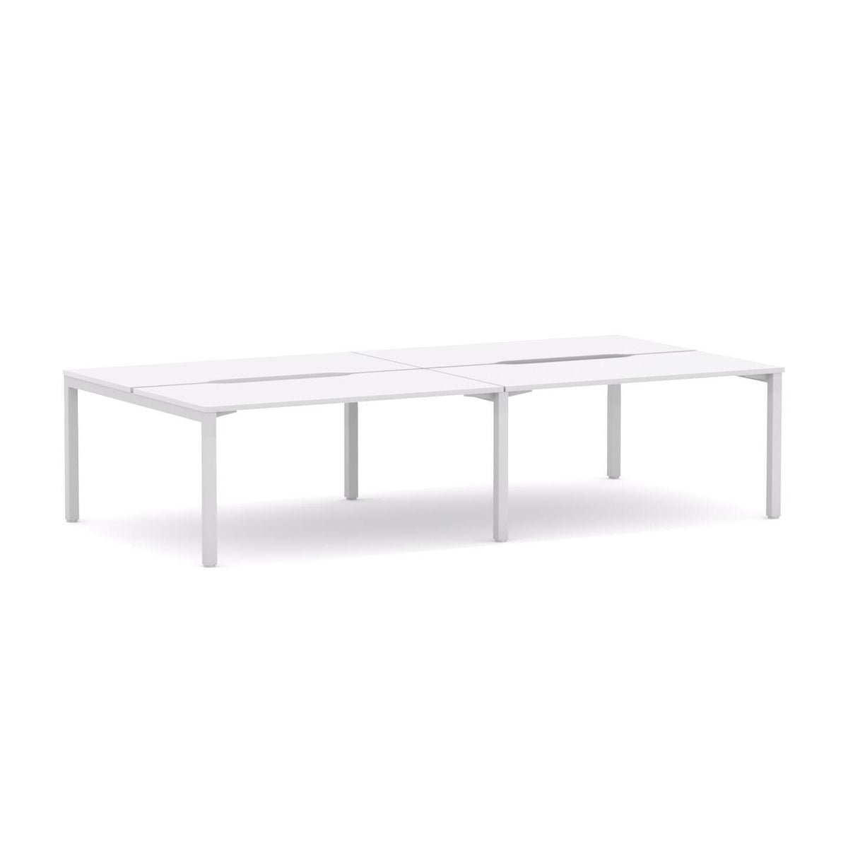 Axis 4-User Double-Sided Workstation - alternate view, size or finish; optional items may be shown