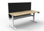 Boost Crank Manual Height Adjustable Single Sided Workstation - Framed Screen Options - configuration image