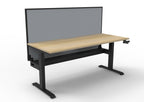 Boost Crank Manual Height Adjustable Single Sided Workstation - Framed Screen Options - configuration image