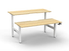Boost Crank Manual Height Adjustable 2 Person Back to Back Workstation - Framed Screen Options - configuration image