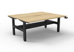 Boost Crank Manual Height Adjustable 2 Person Back to Back Workstation - Framed Screen Options - configuration image