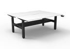 Boost Crank Manual Height Adjustable 2 Person Back to Back Workstation - Framed Screen Options - configuration image