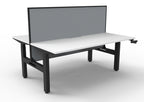 Boost Crank Manual Height Adjustable 2 Person Back to Back Workstation - Framed Screen Options - configuration image
