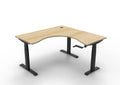 Boost Crank Manual Height Adjustable Corner Workstation - Framed Screen Options