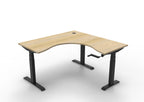 Boost Crank Manual Height Adjustable Corner Workstation - Framed Screen Options