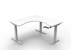 Boost Crank Manual Height Adjustable Corner Workstation - Framed Screen Options - configuration image