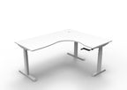Boost Crank Manual Height Adjustable Corner Workstation - Framed Screen Options - configuration image