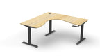 Boost Crank Manual Height Adjustable Corner Workstation - Framed Screen Options - configuration image
