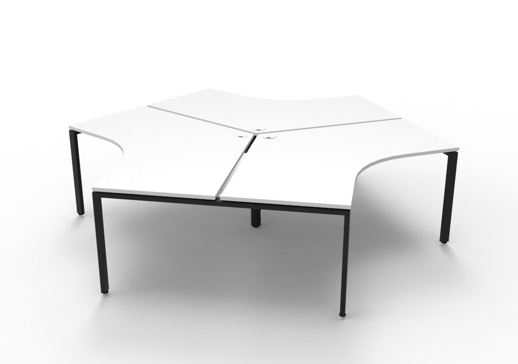 Infinity 120 Degree Profile Leg Workstation - No Screen - hover view