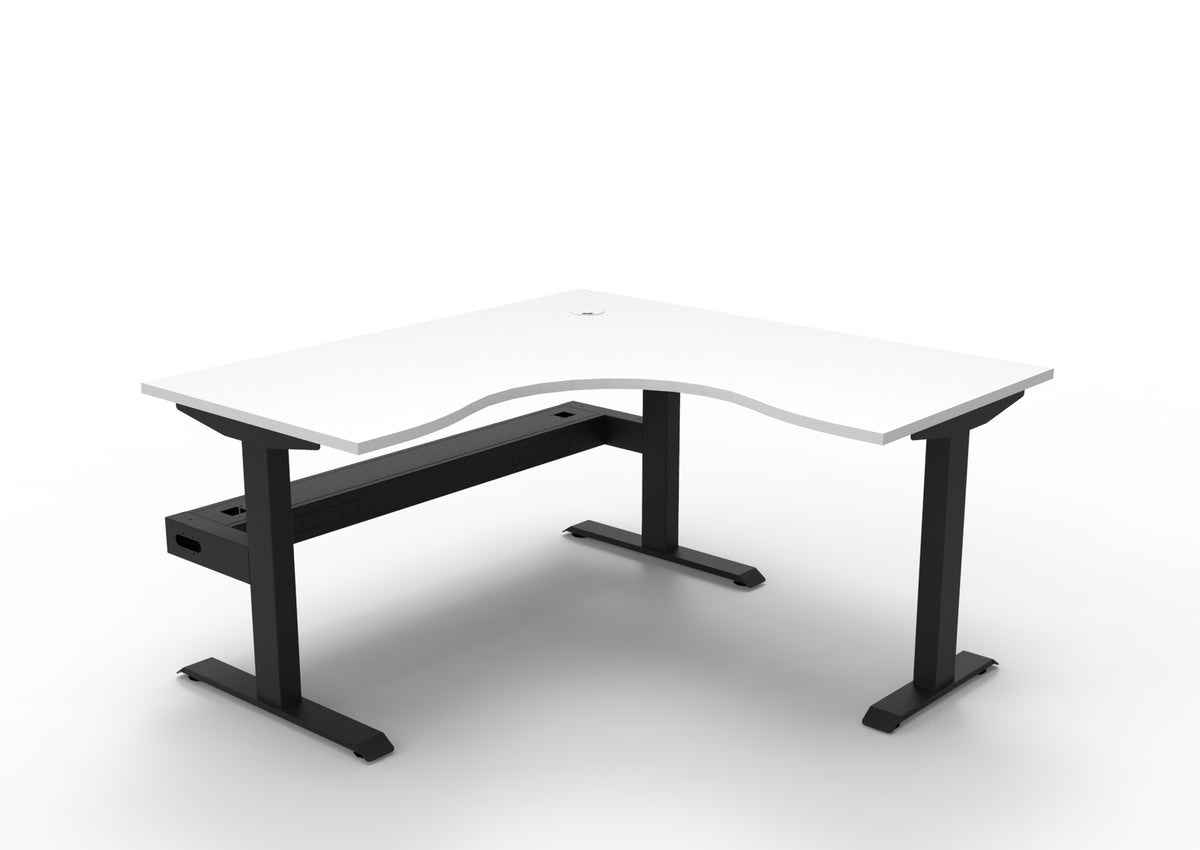 Boost Static Corner Workstation - Framed Screen Options - configuration image
