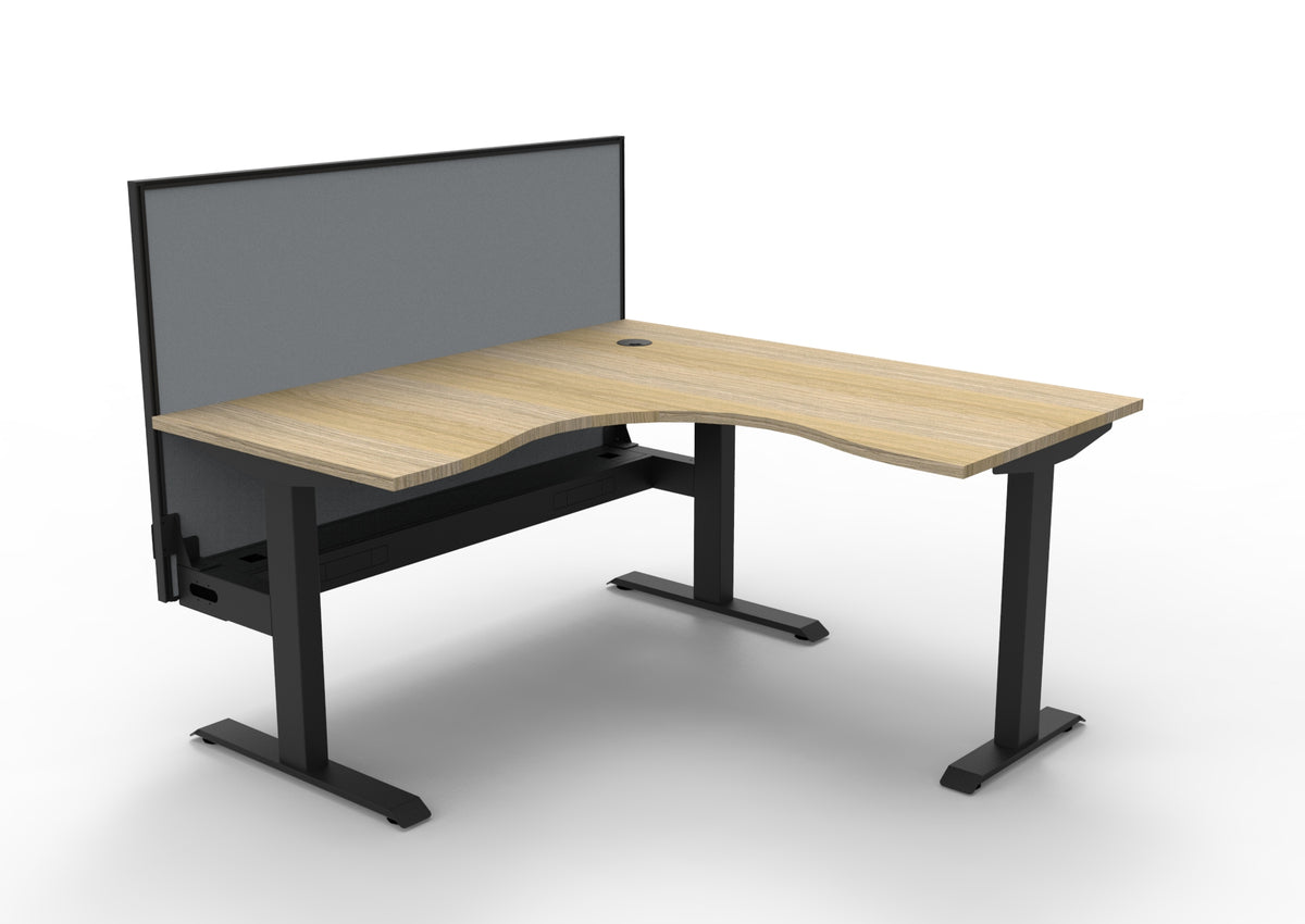 Boost Static Corner Workstation - Framed Screen Options - configuration image
