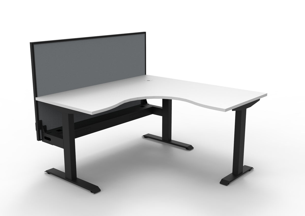 Boost Static Corner Workstation - Framed Screen Options - configuration image
