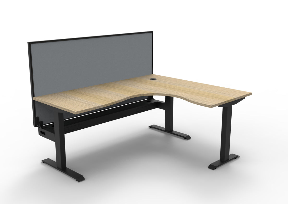Boost Static Corner Workstation - Framed Screen Options - configuration image