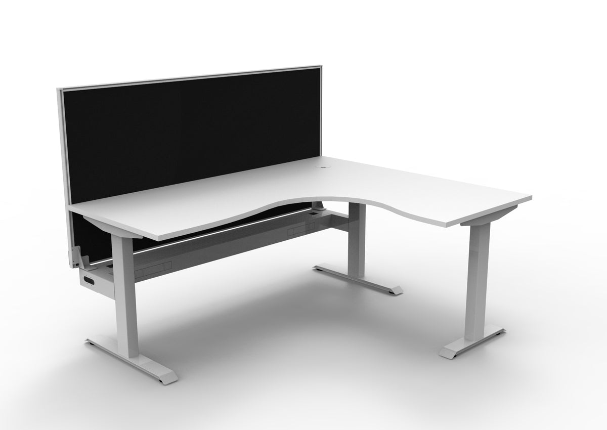 Boost Static Corner Workstation - Framed Screen Options - configuration image