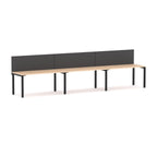 Axis 3-User Single-Sided Workstation with Edge25 Screen - product image