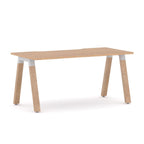 Plantation Single Workstation — White, Sublime Teak