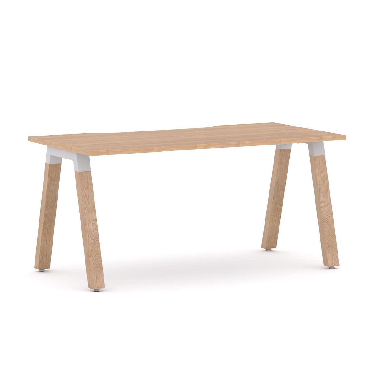 Plantation Single Workstation — White, Sublime Teak