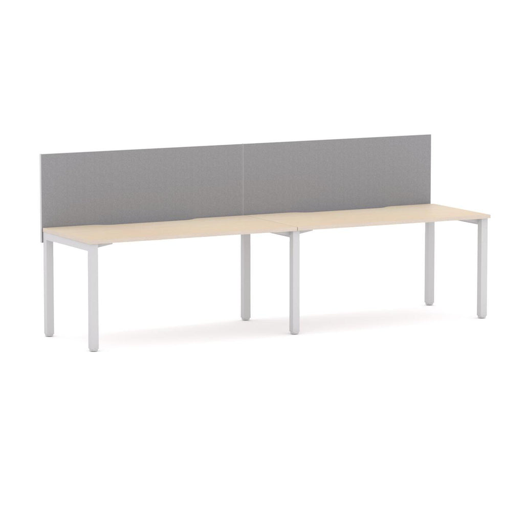 Axis 2-User Single-Sided Workstation with Edge25 Screen - alternate view, size or finish; optional items may be shown