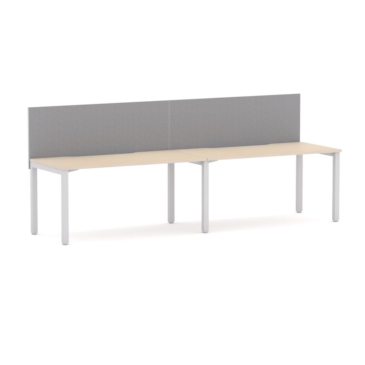 Axis 2-User Single-Sided Workstation with Edge25 Screen - alternate view, size or finish; optional items may be shown