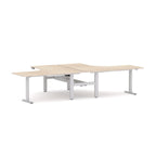 Agile 2C/1M Electric 2-Person 90° Workstation - alternate view, size or finish; optional items may be shown