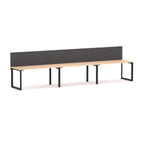 Anvil 3-User Single-Sided Workstation with Edge25 Screen - alternate view, size or finish; optional items may be shown