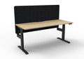 Boost+ Electric Height Adjustable Single Sided Workstation - Eco Panel Screen