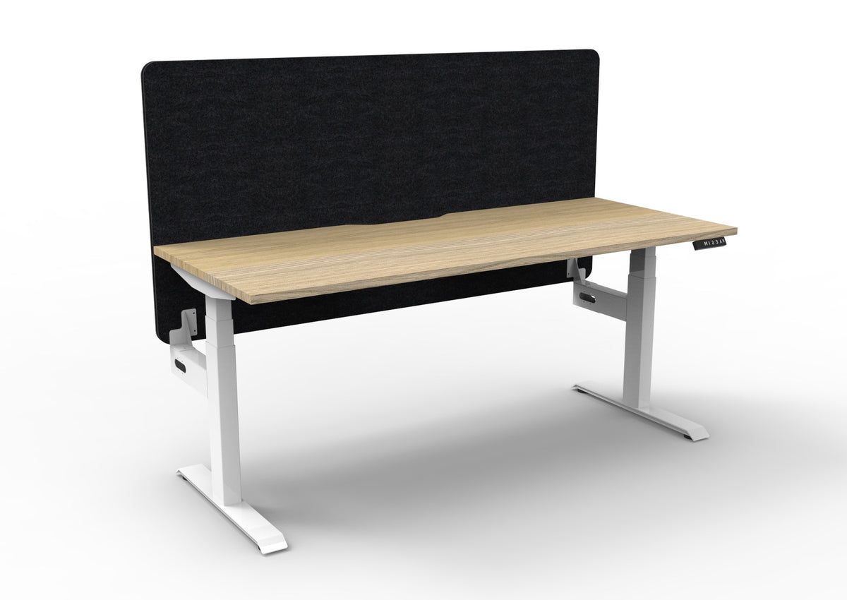 Boost+ Electric Height Adjustable Single Sided Workstation - Eco Panel Screen - configuration image