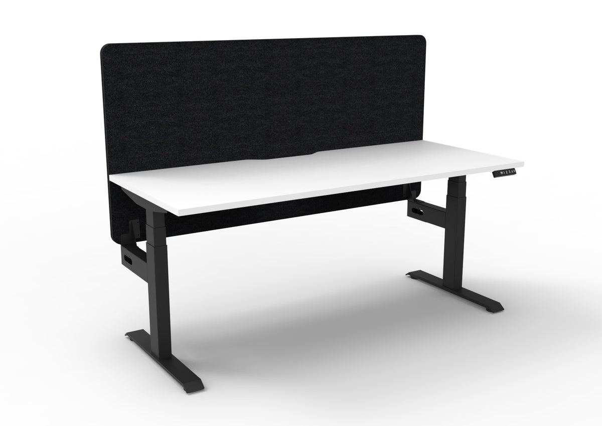 Boost+ Electric Height Adjustable Single Sided Workstation - Eco Panel Screen - configuration image