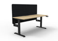 Boost Crank Manual Height Adjustable Single Sided Workstation - Eco Panel Screen