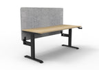 Boost Crank Manual Height Adjustable Single Sided Workstation - Eco Panel Screen - configuration image