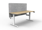 Boost Crank Manual Height Adjustable Single Sided Workstation - Eco Panel Screen - configuration image