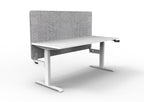 Boost Crank Manual Height Adjustable Single Sided Workstation - Eco Panel Screen - configuration image