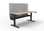 Boost Crank Manual Height Adjustable Single Sided Workstation - Eco Panel Screen - configuration image