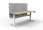 Boost Crank Manual Height Adjustable Single Sided Workstation - Eco Panel Screen - configuration image