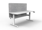Boost Crank Manual Height Adjustable Single Sided Workstation - Eco Panel Screen - configuration image