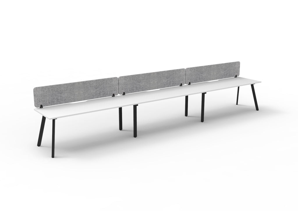 Eternity 3 Person Single Sided Workstation - Eco Panel Screen - hover image
