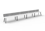 Eternity 4 Person Single Sided Workstation - Eco Panel Screen - hover image
