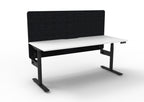 Halo+ Electric Height Adjustable Single Sided Workstation - Eco Panel Screen - configuration image