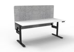 Halo+ Electric Height Adjustable Single Sided Workstation - Eco Panel Screen - configuration image