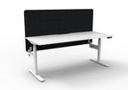Halo+ Electric Height Adjustable Single Sided Workstation - Eco Panel Screen - configuration image